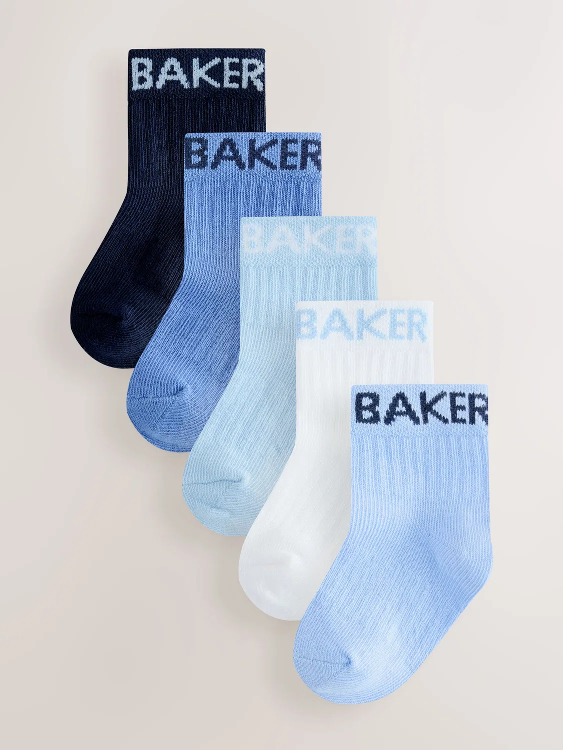 Носки, 5 пар Baker by Ted Baker, мульти-синий