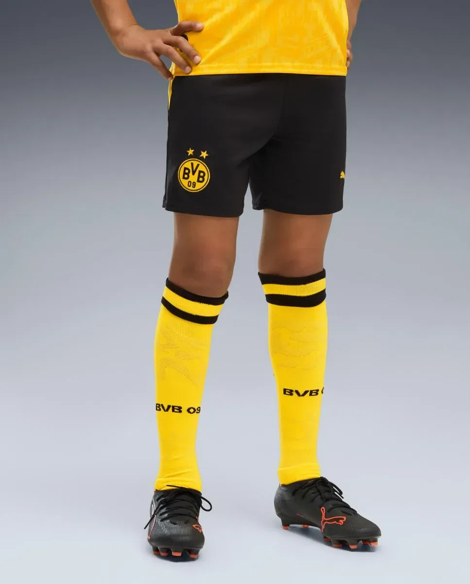 Детские шорты для мальчиков футбольные Borussia Dortmund 2026-2027 Replica Puma, Negro