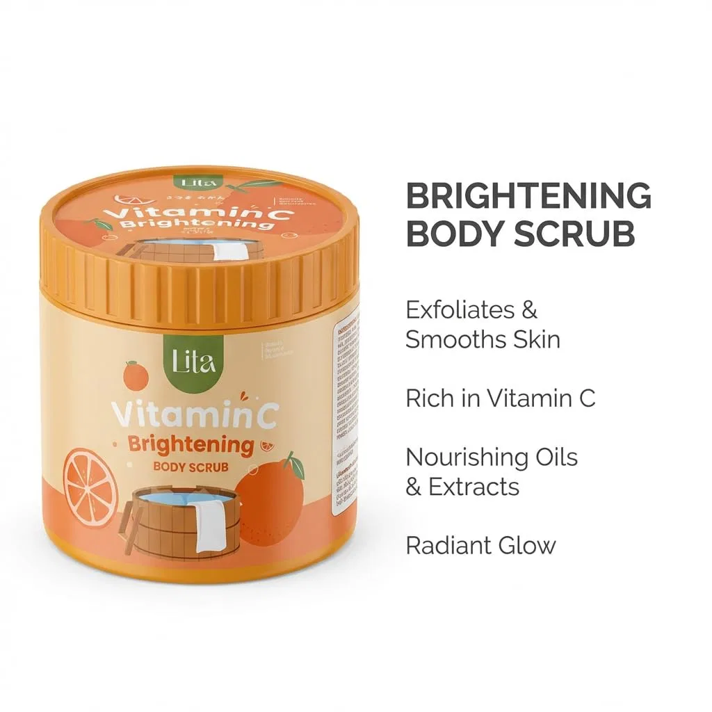 Скраб для тела Purple Body Scrub Glow Vitamin C, ALIBOOSTER, 500 г — фото 4
