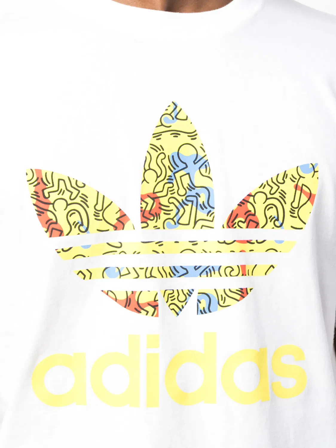 Футболка с принтом Keith Haring Adidas, белый — фото 4