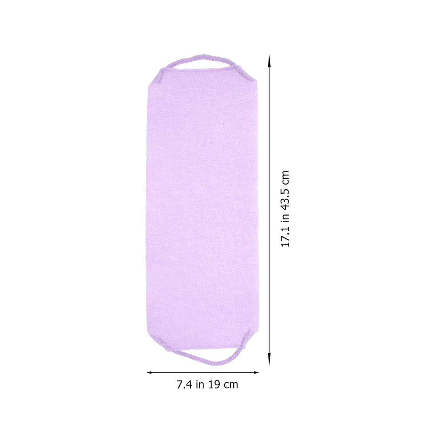 Мочалка для душа WOONEKY, 4 шт, 48x19x0.6 см, 180 г, Purple — фото 4