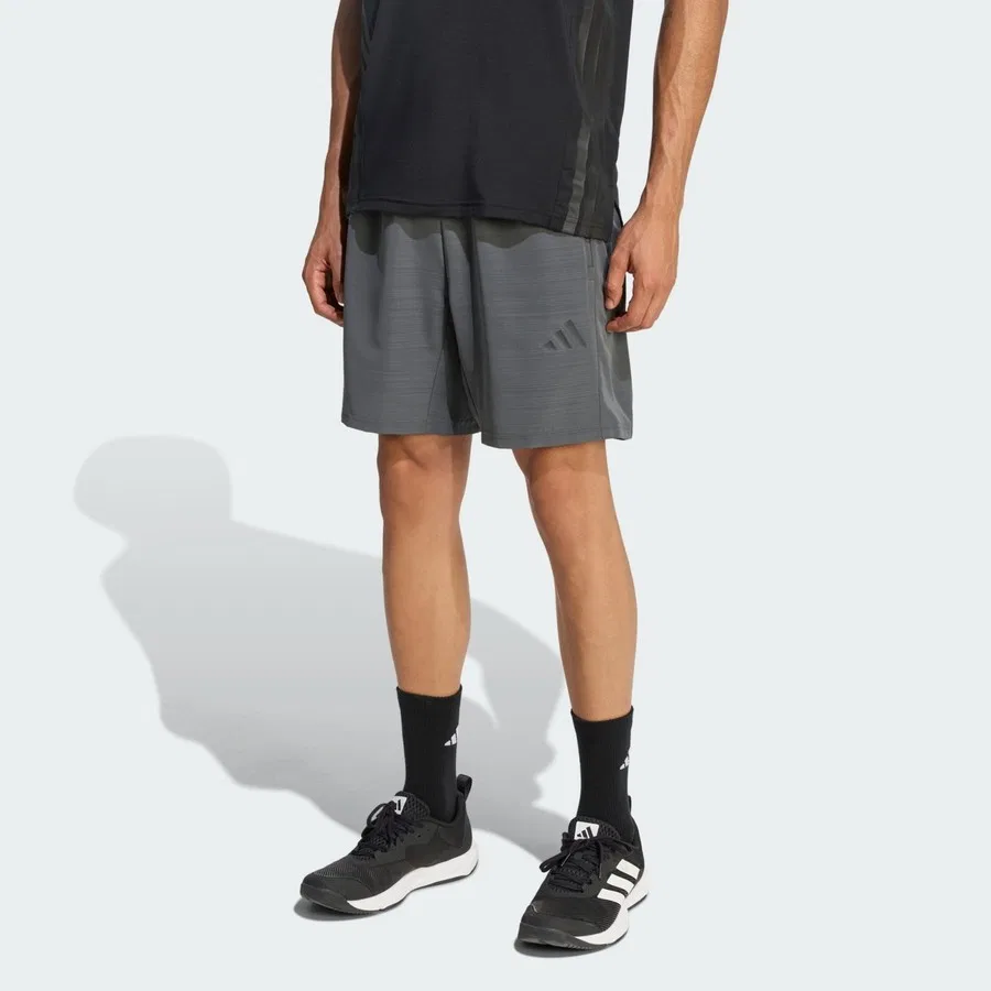Шорты спортивные с принтом Workout Essentials Base adidas Performance, Черный