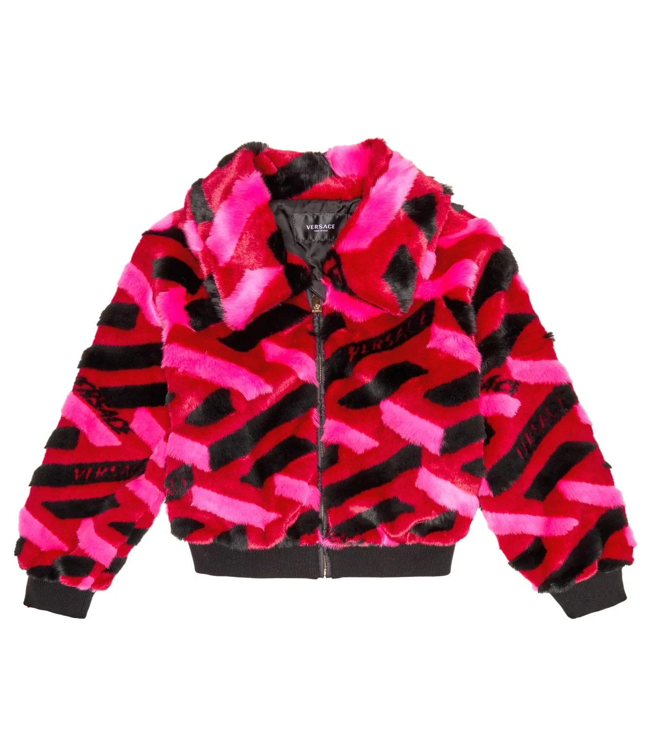 Легкая куртка с принтом La Greca Versace Kids, мультиколор