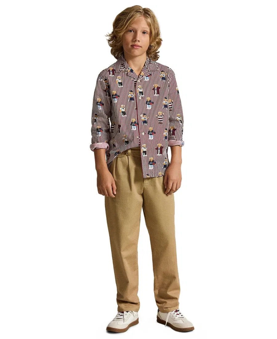 Рубашка с длинным рукавом с принтом Polo Bear Polo Ralph Lauren, Bear Stripe — фото 2