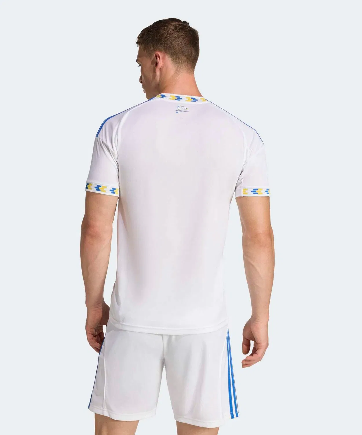 Мужская футболка с коротким рукавом с принтом Leeds United FC Home Jersey Adidas, White — фото 2