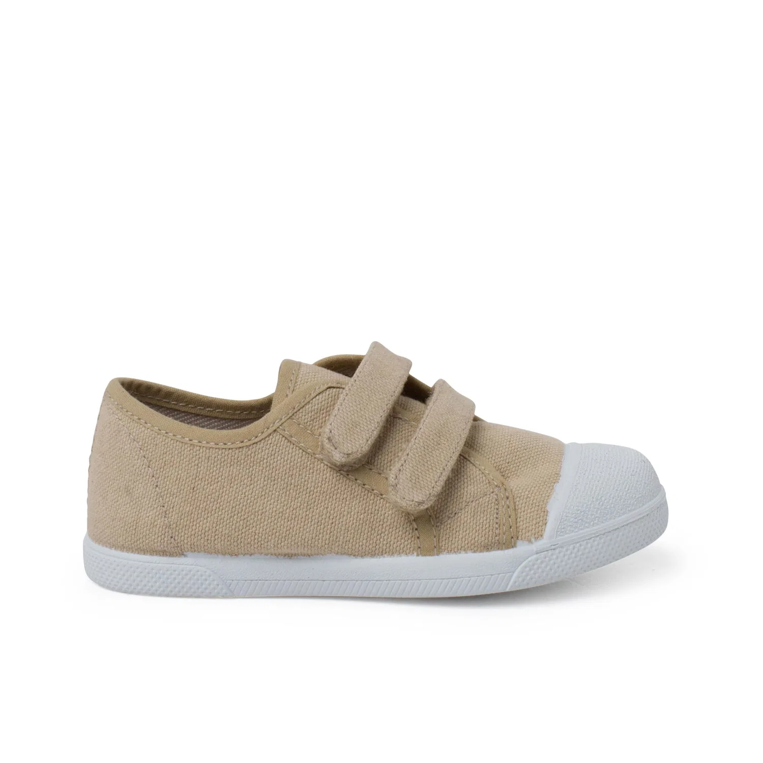 Детские кеды из эко-канваса с принтом Pisamonas Morbide Sneakers Eco Canvas Chiusura A Strappo, Beige