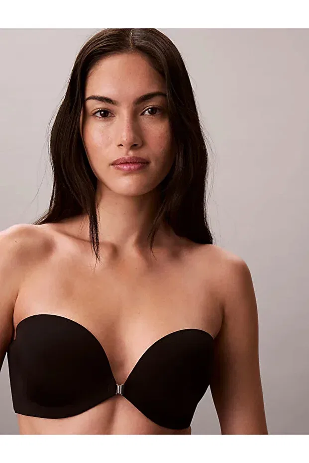 Женский бюстгальтер-пуш-ап без бретелек Calvin Klein, Black — фото 3