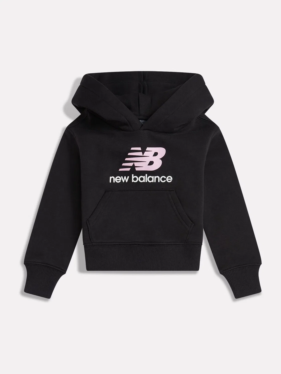 Худи New Balance Black Stacked Logo, черный