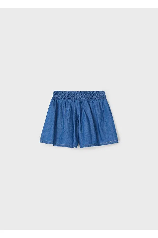Детские шорты для девочек джинсовые Mayoral, Navy Blue — фото 3