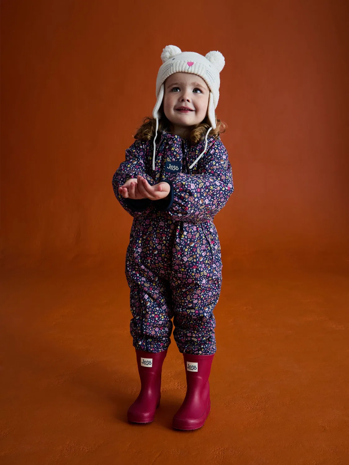 Резиновые сапоги JoJo Maman Bébе Raspberry Plain Wellies, малиновый — фото 2