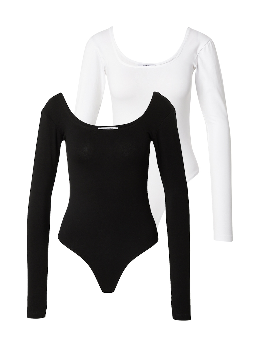 

Боди-рубашка ABOUT YOU Victoria, черный/белый