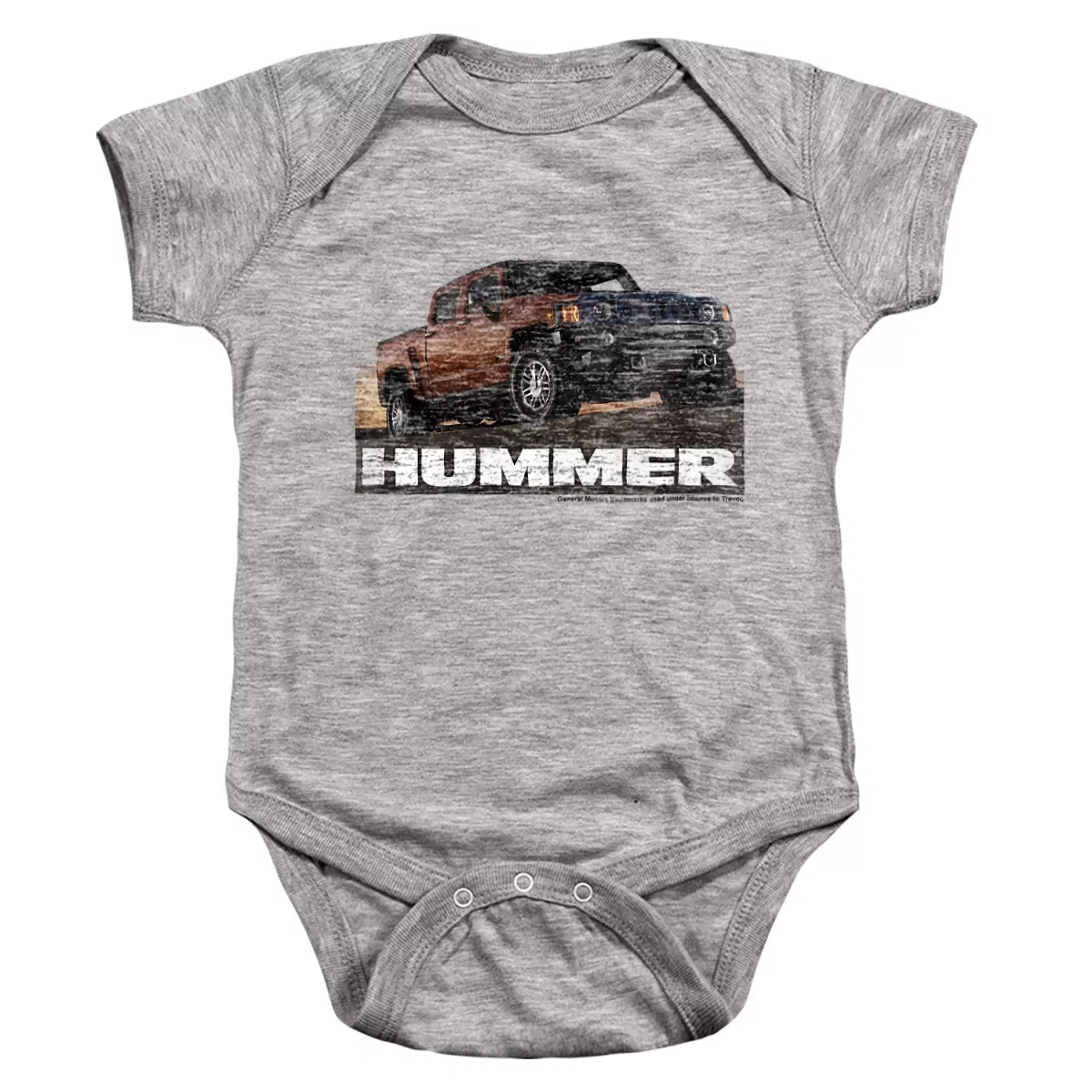 Детское боди с коротким рукавом Hummer H3 Ad LOGOVISION, Athletic Heather