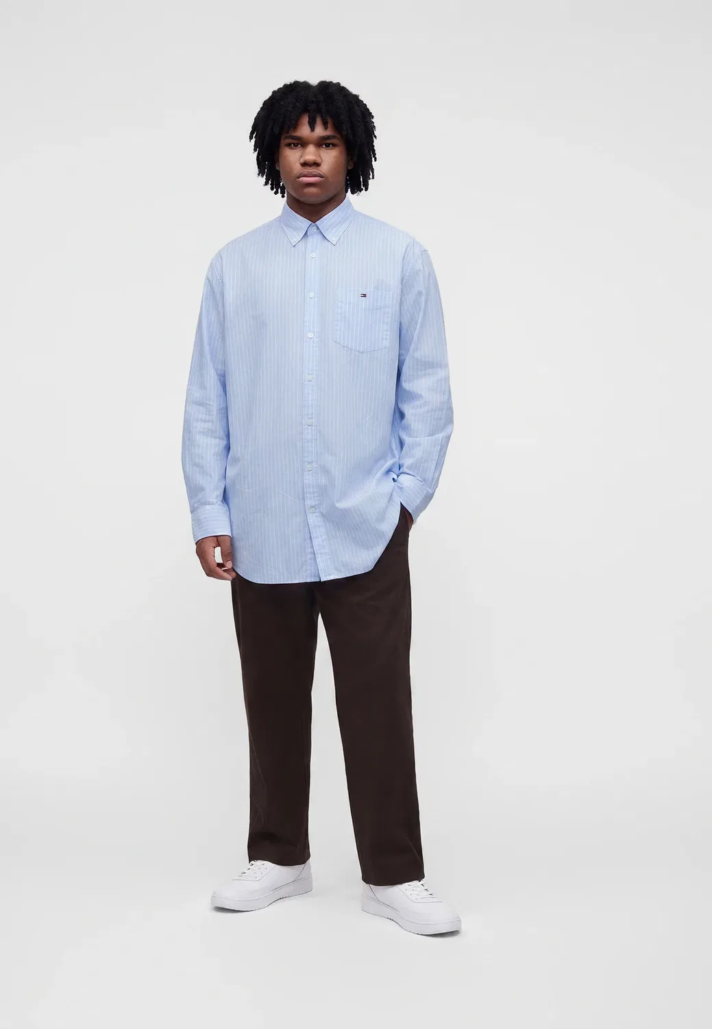 Основная линия роста волос - рубашка Tommy Hilfiger, Sweet Blue — фото 2
