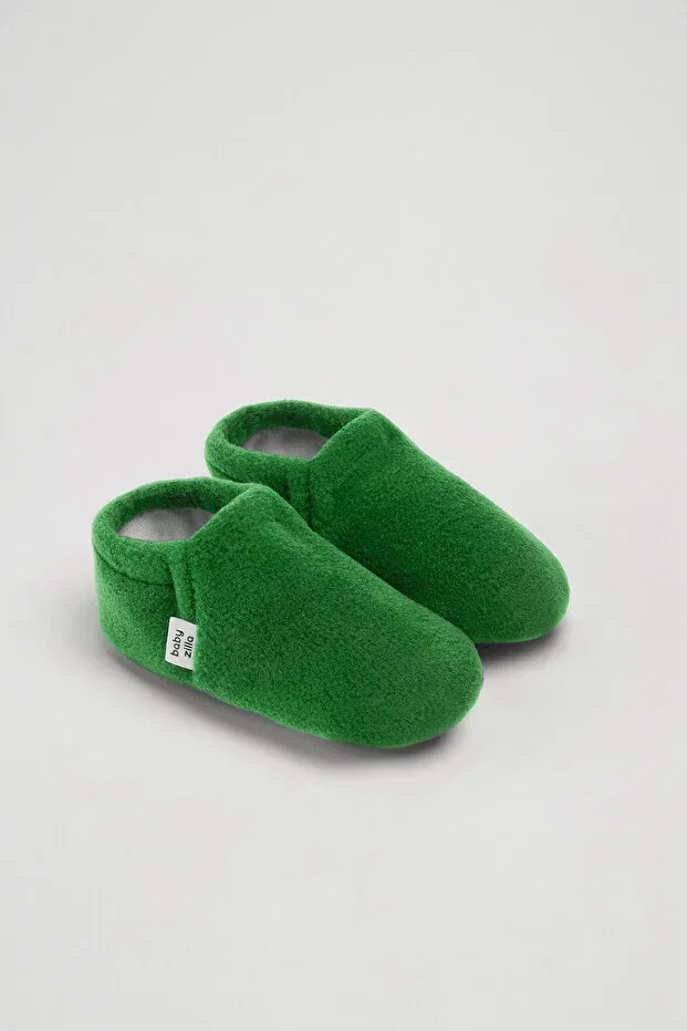 Детские пинетки из флиса с нескользящей подошвой Babyzilla, Green