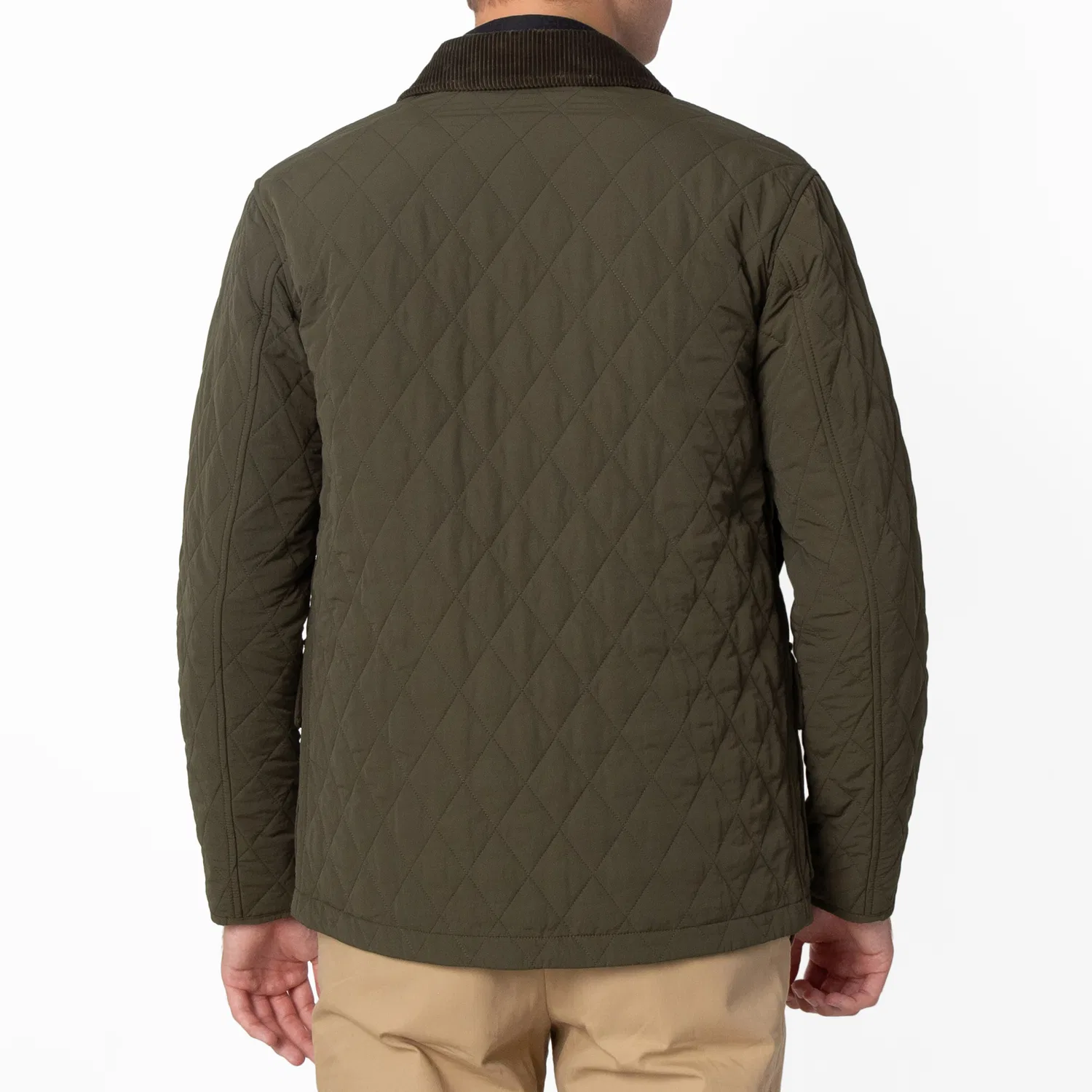 Куртка-бомбер стеганая нейлоновая Quilted Nylon Barn Jacket Burberry, Loch/Linden Ip Check — фото 4