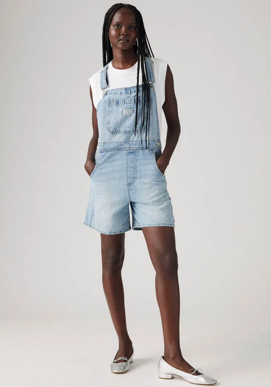 Джинсовый комбинезон LEVI'S Regular, светло-голубой — фото 3