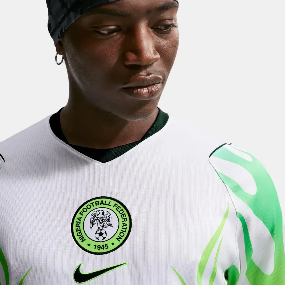 Мужская футболка с принтом Nigeria 2026 Stadium Nike, Blanco — фото 3