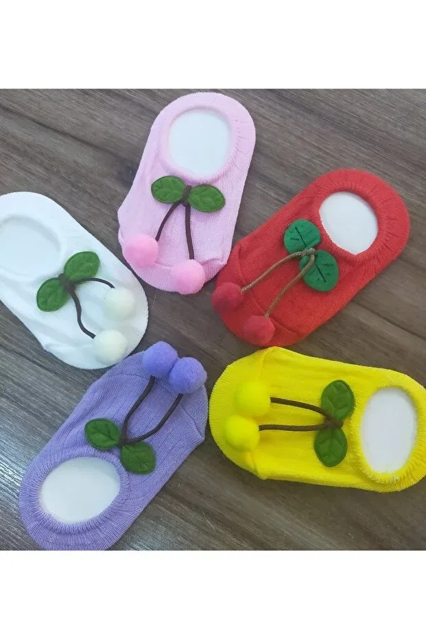 Детские носки для девочек с помпонами 5-pack Özkardeşler Baby, Multicolor