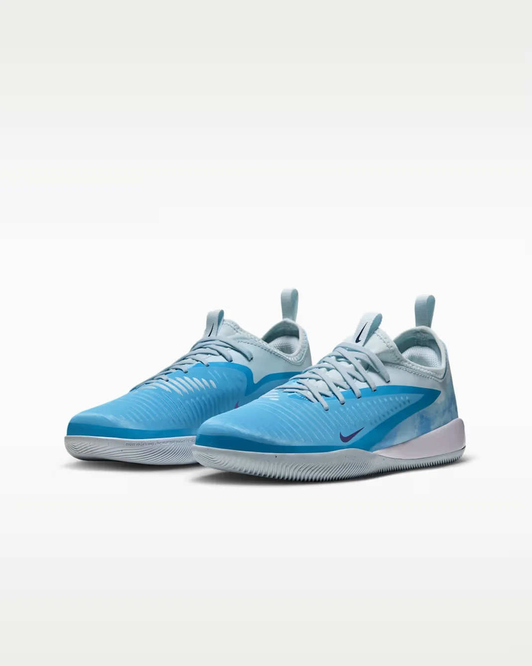 Бутсы подростковые Nike Jr. Phantom 6 Low Academy 'Erling Haaland', синий — фото 4