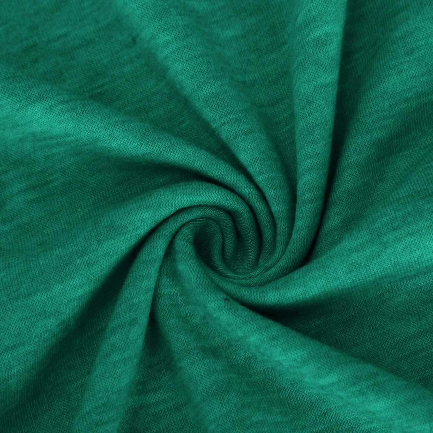 Женская оверсайз футболка с хенли воротником Short Sleeve Tops, Green — фото 3