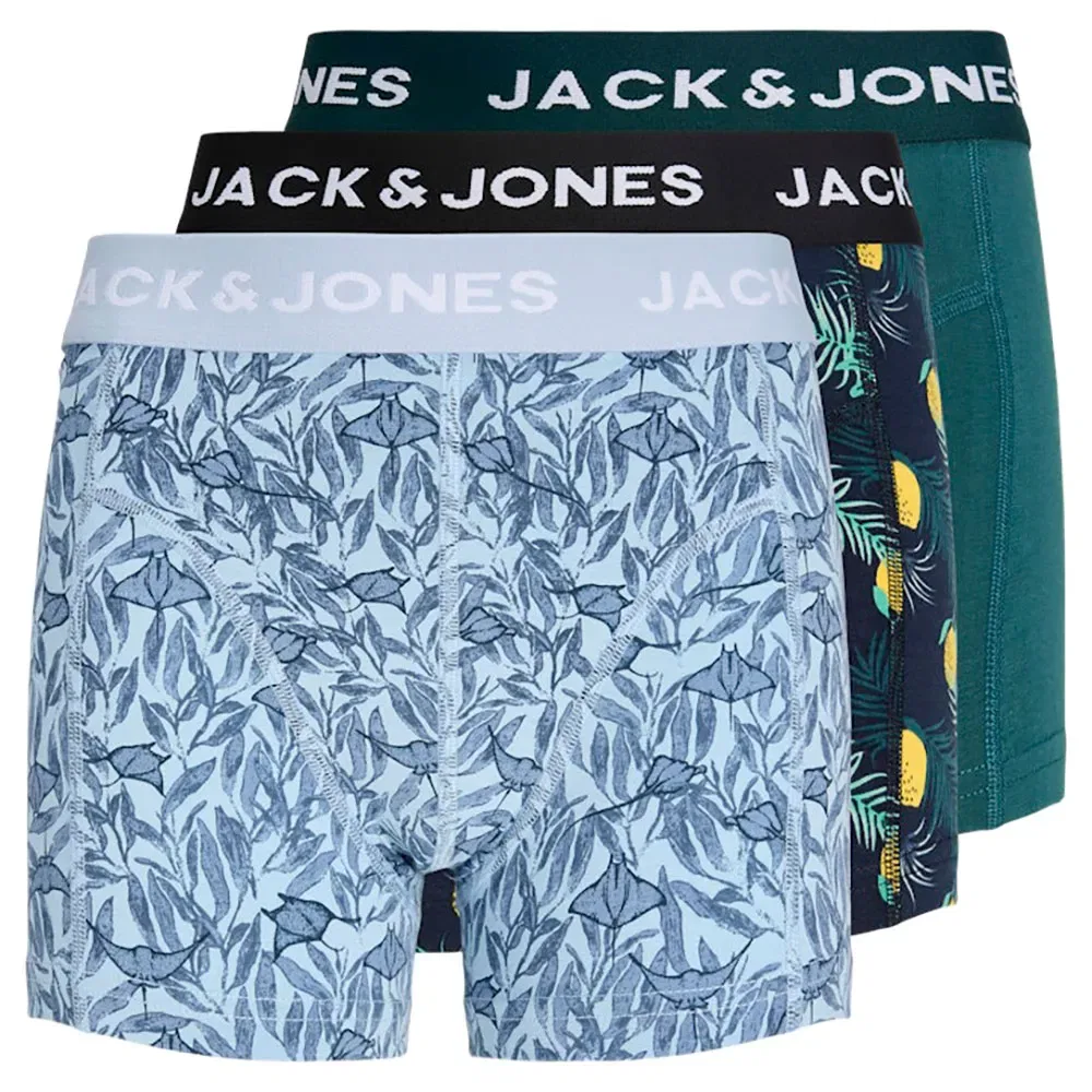 Боксеры Jake Lemon 3 штуки Jack & Jones, зеленый