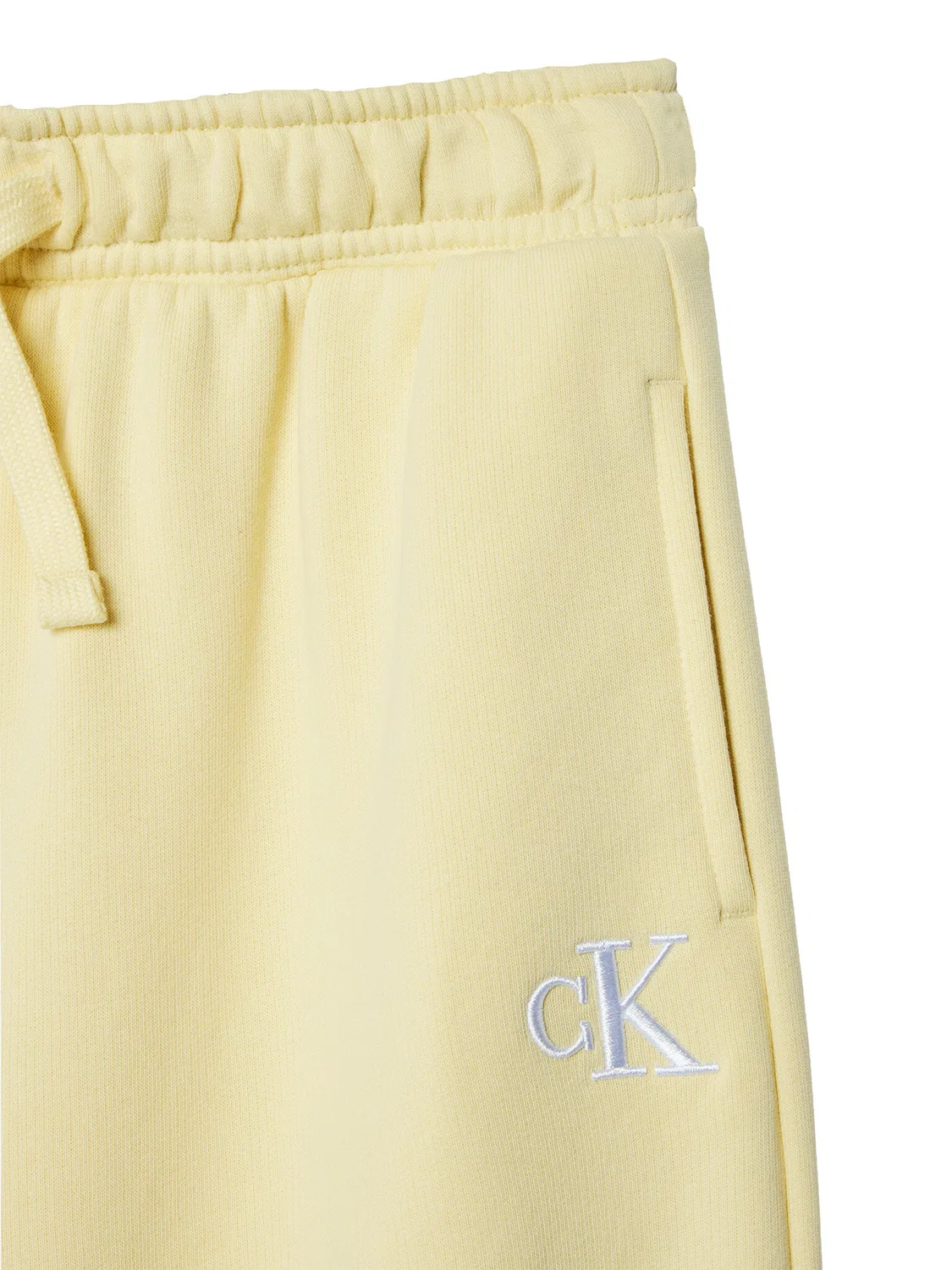 Спортивные штаны с широкими штанинами для девочки Calvin Klein Jeans, желтый — фото 3