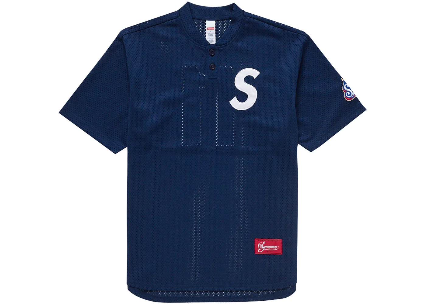 Мужская рубашка-поло с сетчатой текстурой Henley Supreme, Navy
