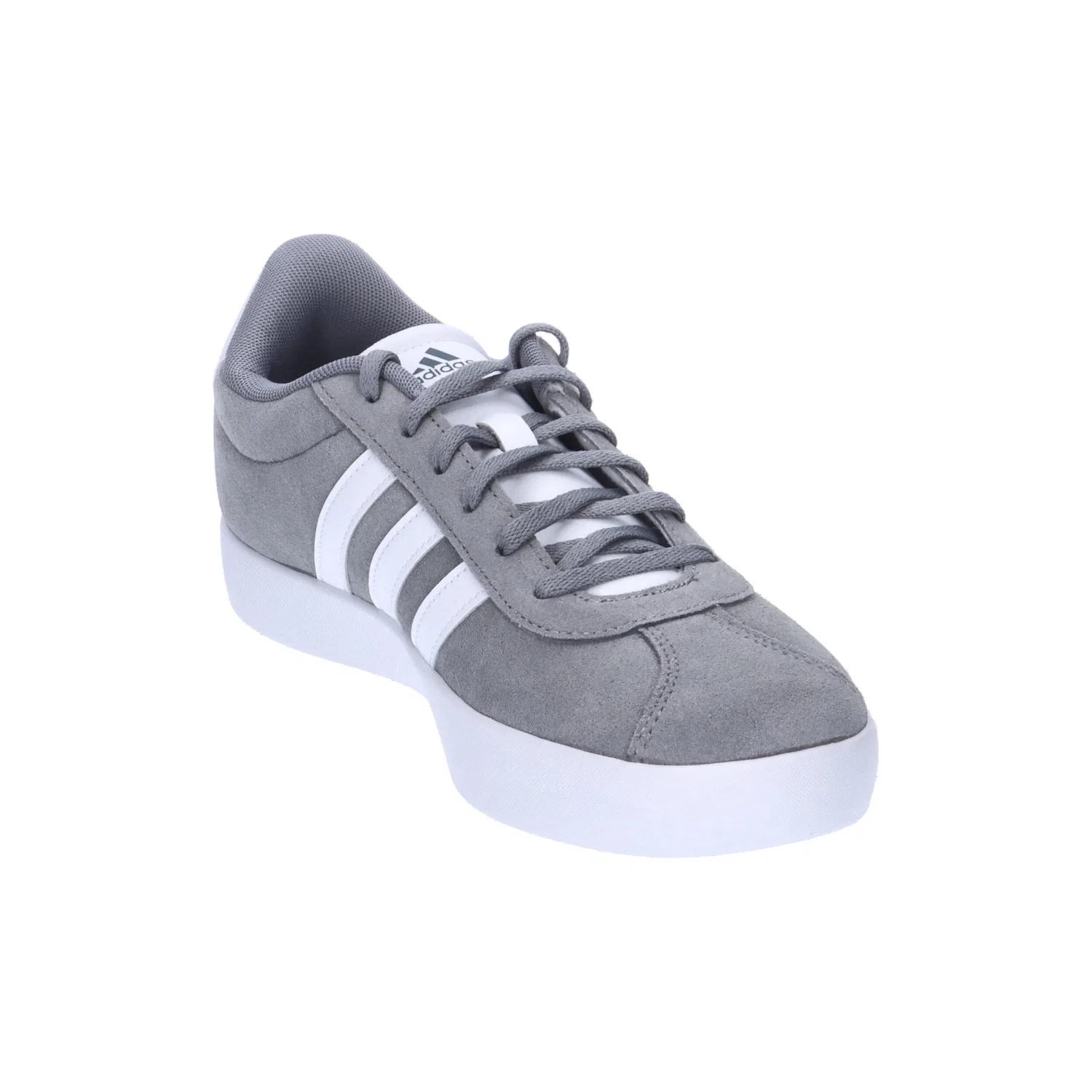 Детские кроссовки с замшевым верхом VL Court 3.0 K Adidas, Grau Weiss — фото 2