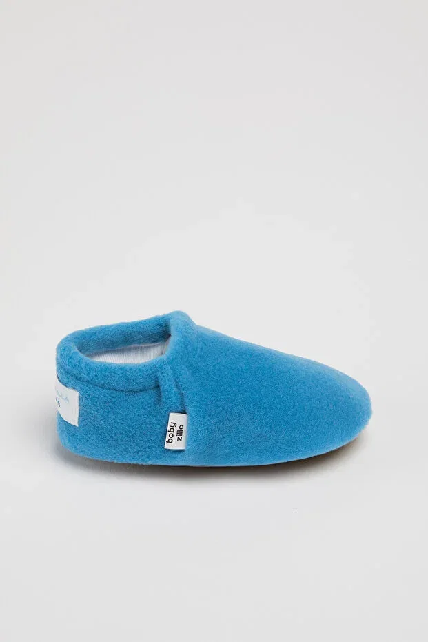 Детские пинетки из флиса на плоской подошве Babyzilla, Baby Blue — фото 3