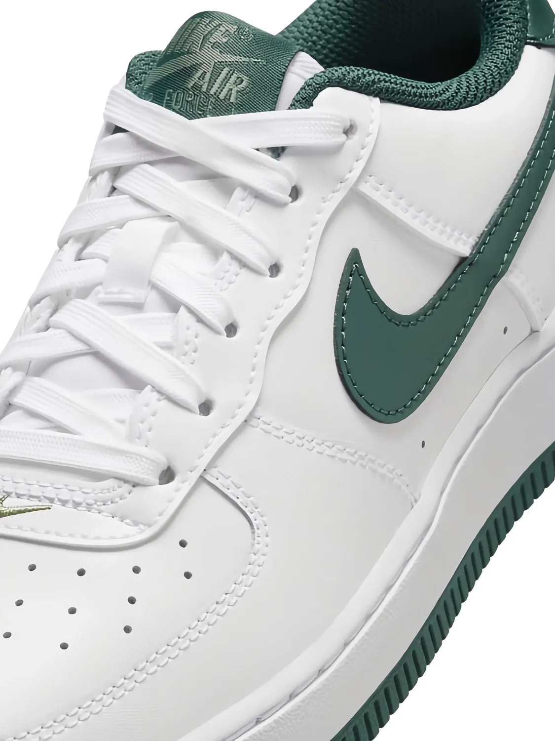 Кроссовки Air Force 1 Low White/Vintage Green Nike Kids, белый — фото 2