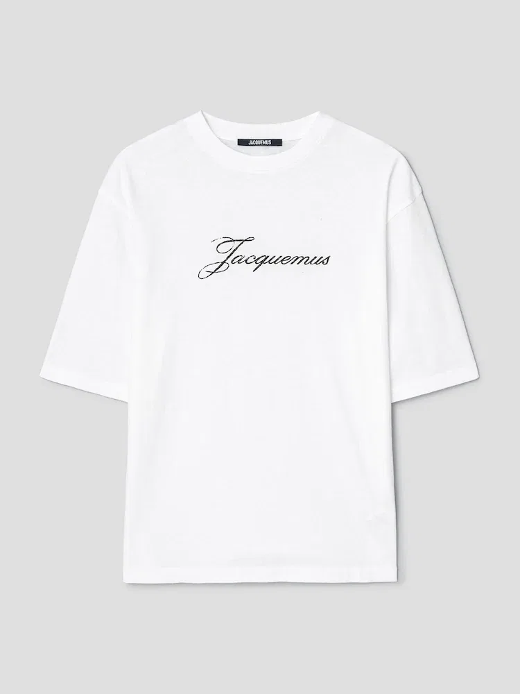 Футболка с принтом JACQUEMUS, White