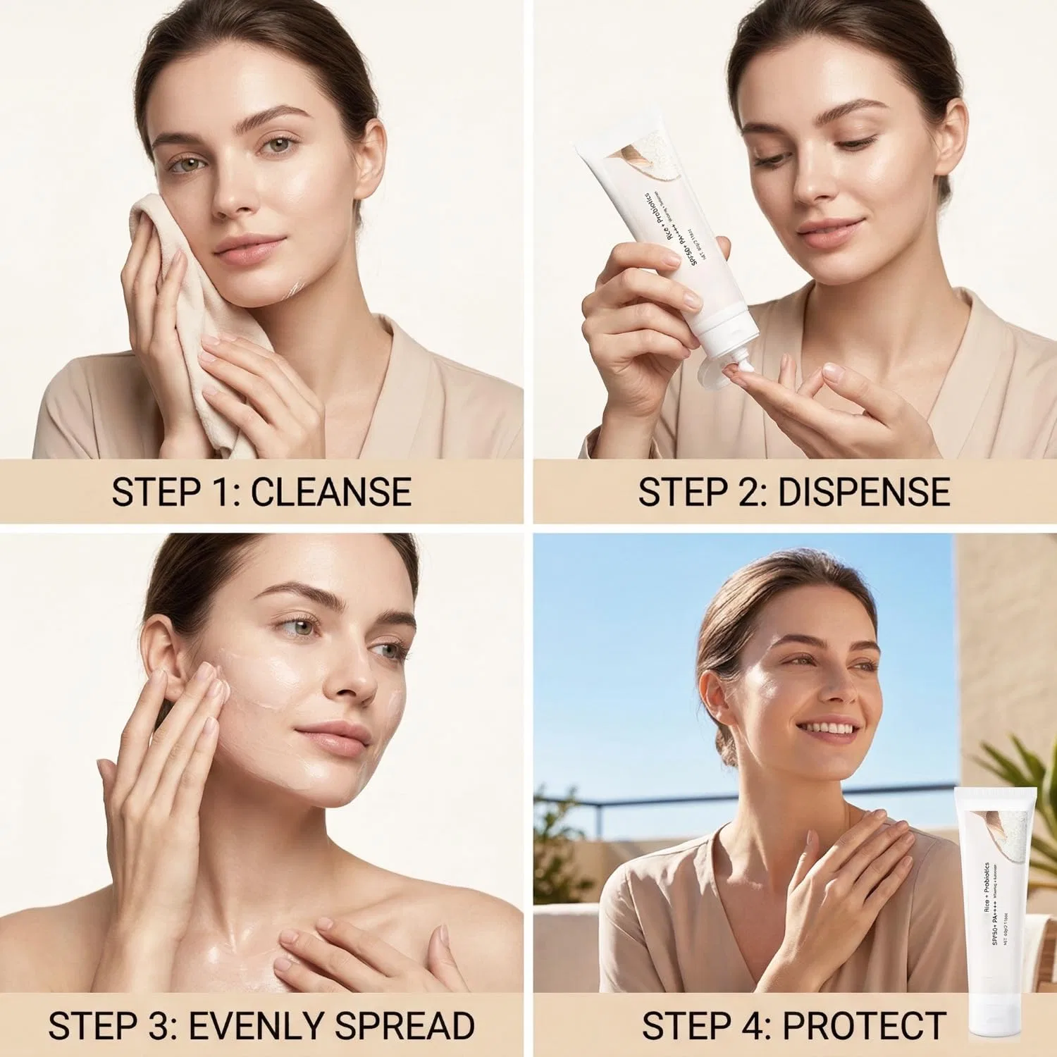 Солнцезащитный крем для лица SPF 50 DALE YOU, 60 мл, #1 — фото 3