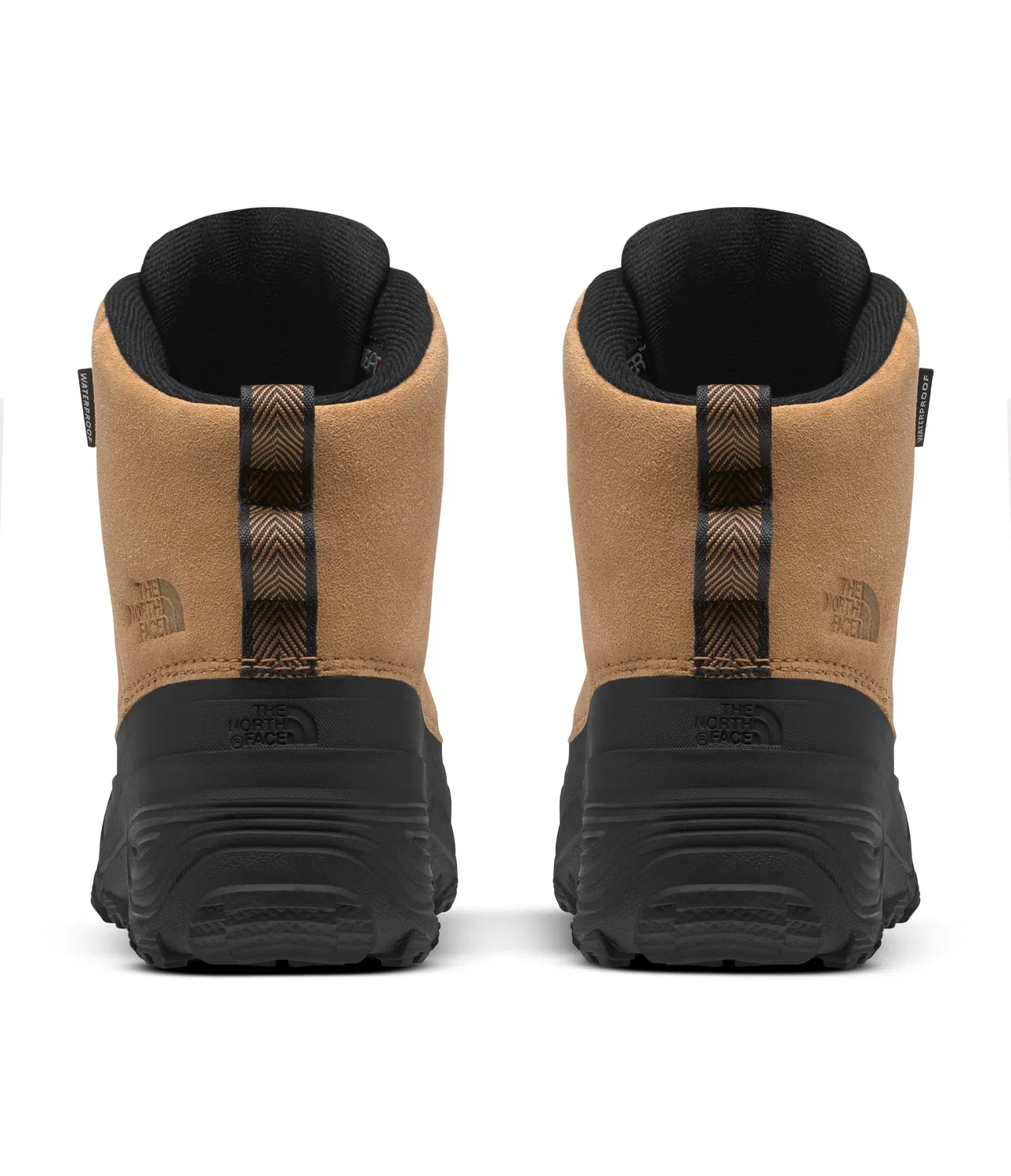 Детские ботинки для мальчиков водонепроницаемые Y Chilkat V Lace Wp The North Face, Almond Butter Tnf Black — фото 4