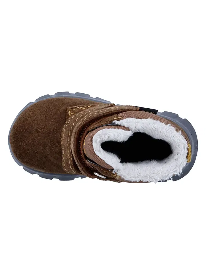 Зимние кожаные сапоги Snow Mini Richter Shoes, светло-коричневый — фото 4