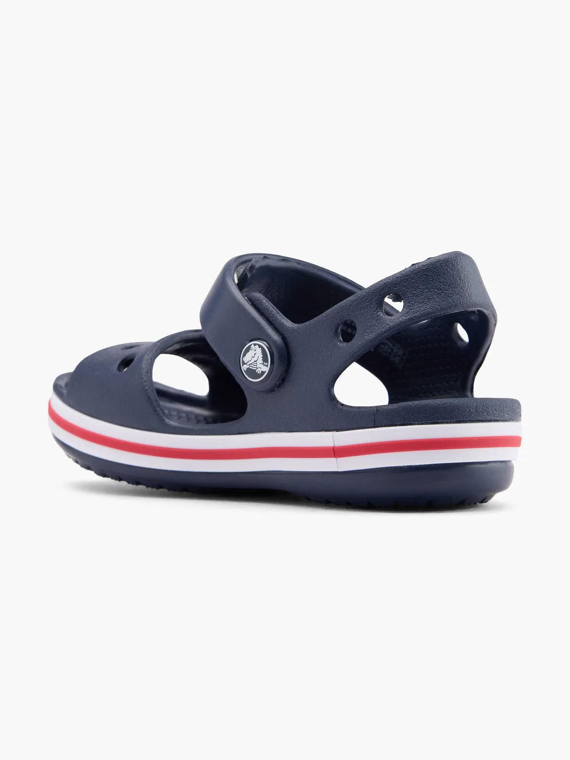 Детские сандалии с ремешками на липучке Crocs, синий — фото 3