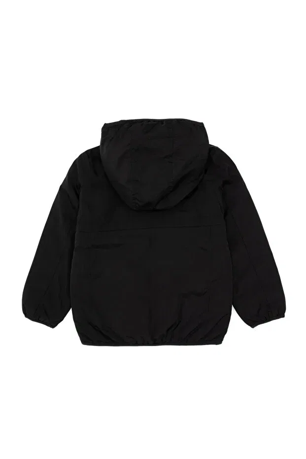 Детское пальто для мальчиков с капюшоном U.S. Polo Assn., Black — фото 3