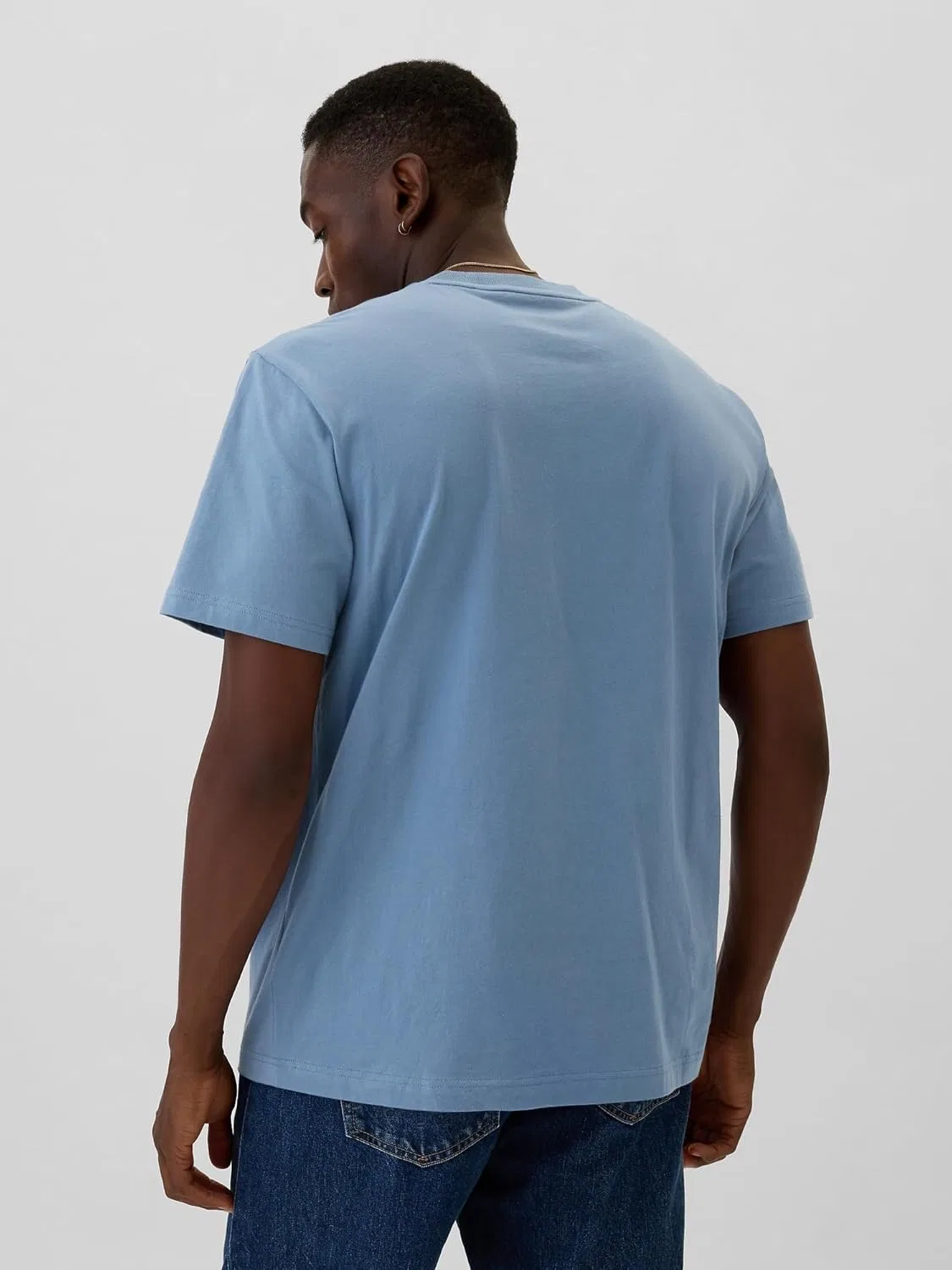 Мужская футболка с карманом Pocket Tee GAP, Bainbridge Blue — фото 2