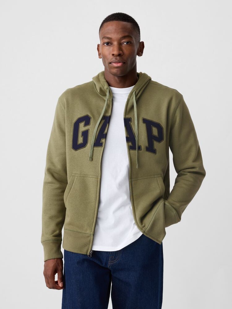 

Толстовка на молнии с логотипом Gap, зеленый