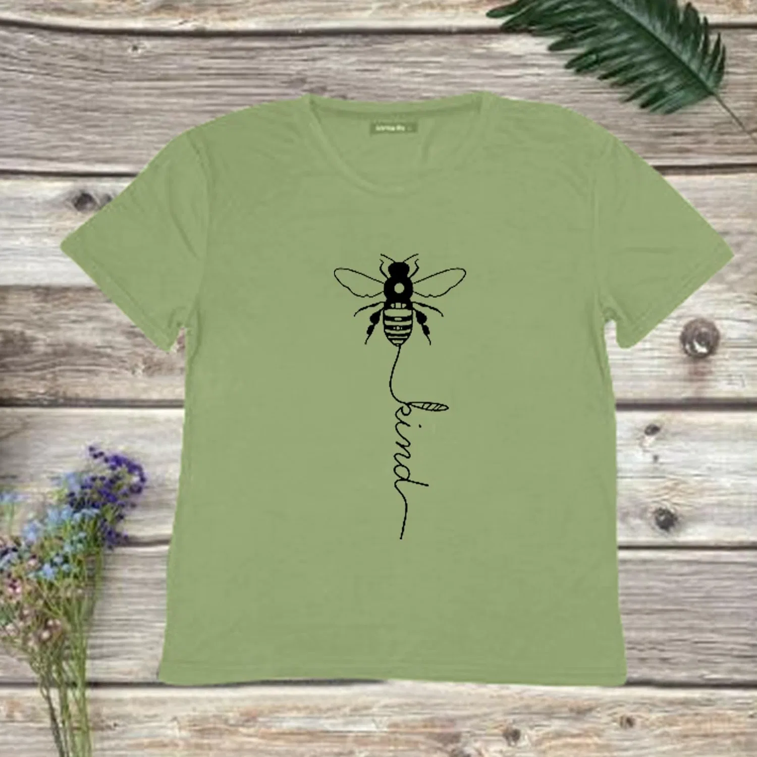Женская футболка с принтом Girls Graphic Satin Blouses Loose Tops Plus Size Summer Sunflower Women's Basic Cotton Top, 1-green — фото 3