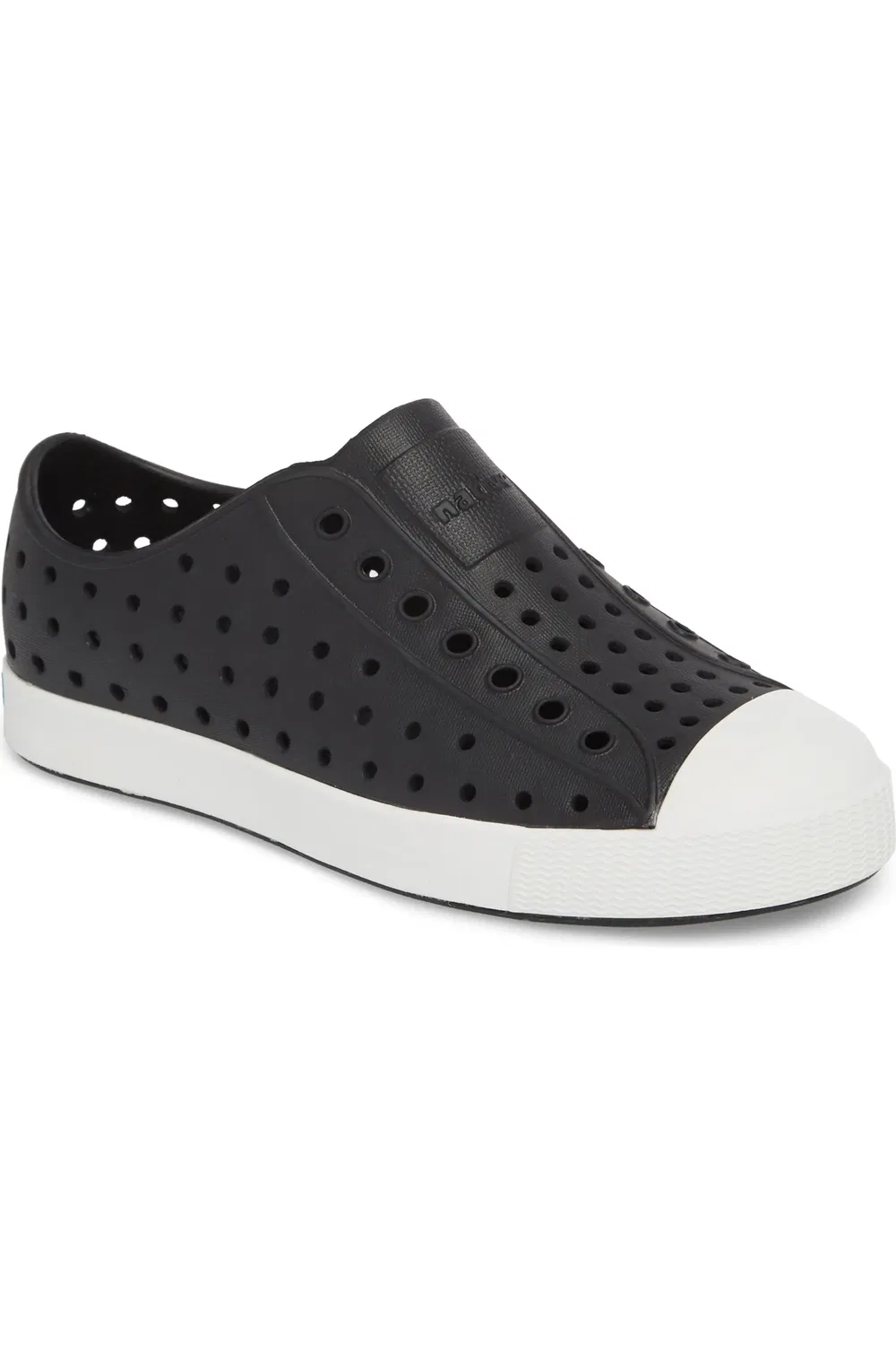 Кеды детские водонепроницаемые Jefferson Slip-On Native Shoes, Jiffy Black/Shell White