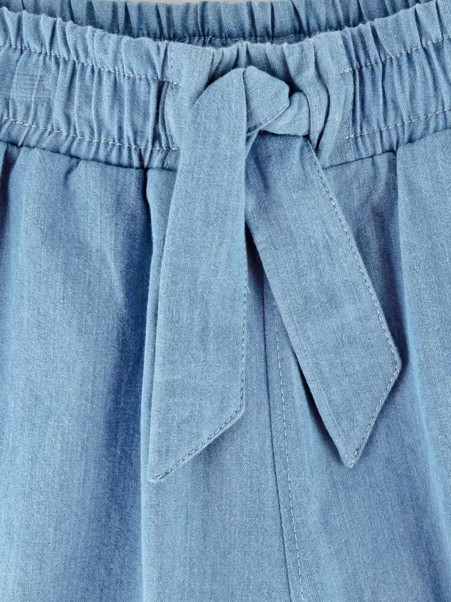 Джинсы SIGIKID Regular Jeans 'Jeansbermuda Jeans Hose, kurz' светло-голубого цвета — фото 4