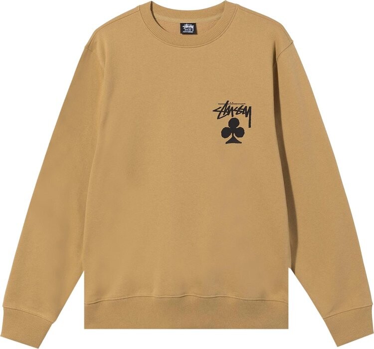 

Толстовка Stussy Club Crew 'Khaki', загар
