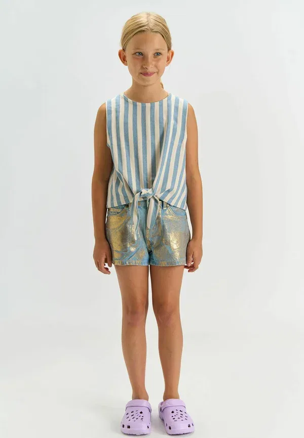 Топ из хлопка Talia The New, forever blue striped, синий