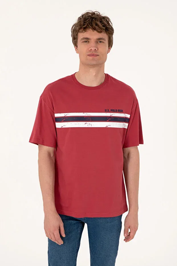 Мужская футболка с коротким рукавом U.S. Polo Assn., Cherry