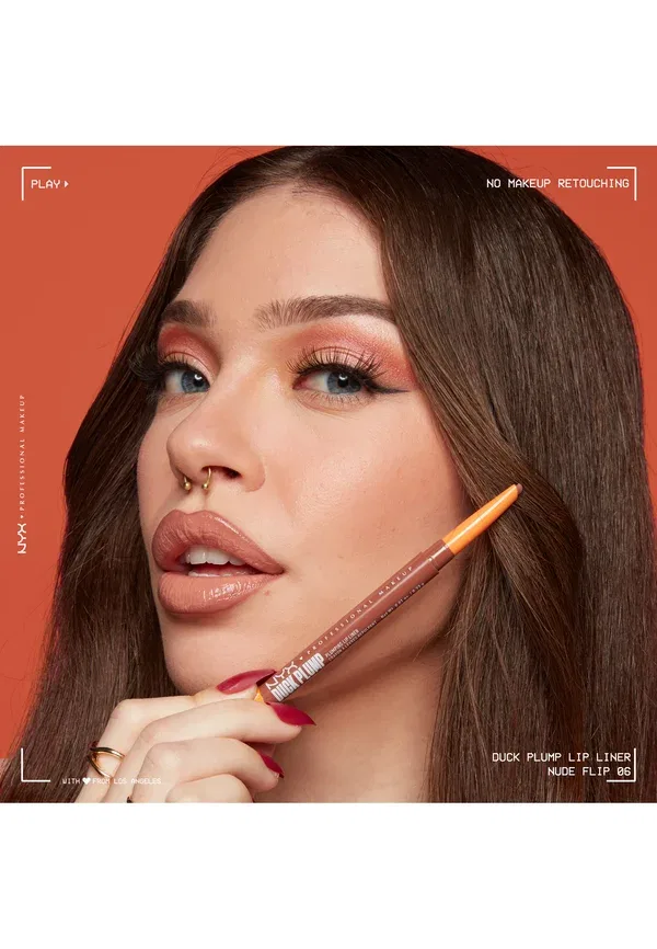 Карандаш для губ контурный Duck Plump Plumping Contour Lip liner Nyx Professional Makeup 0.3 г, цвет nude flip — фото 3