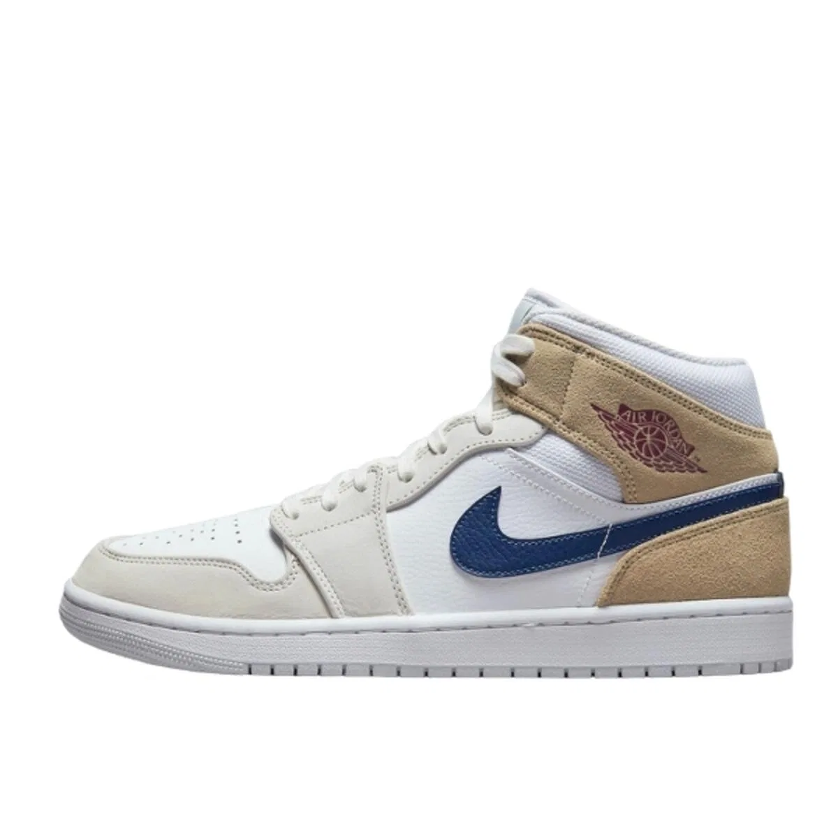 Детские кроссовки из замши Air Jordan 1 Mid Tan Suede Nike, Bunt