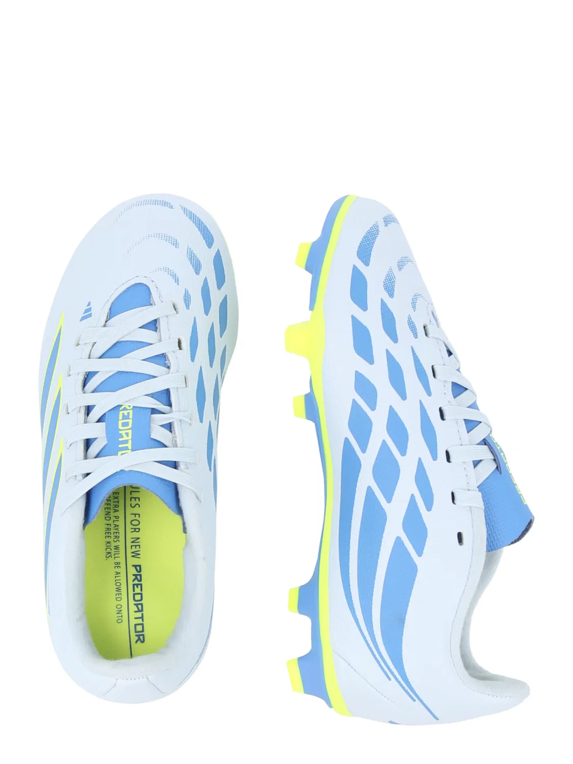 Спортивные кроссовки Adidas Performance Predator Club в пастельно-голубом и темно-голубом цветах — фото 2