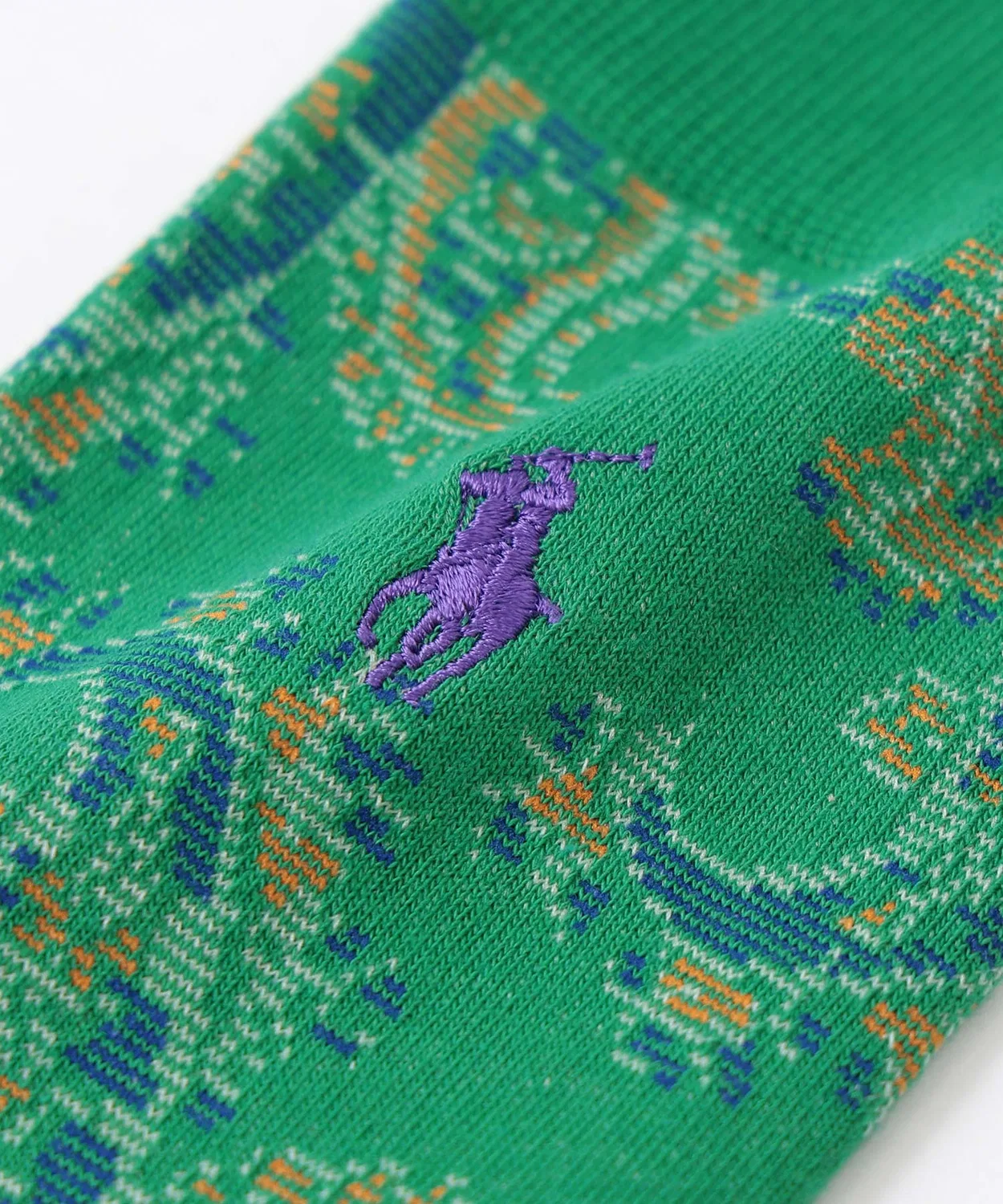 Мужские носки с пейсли-принтом POLO RALPH LAUREN, Оранжевый — фото 2