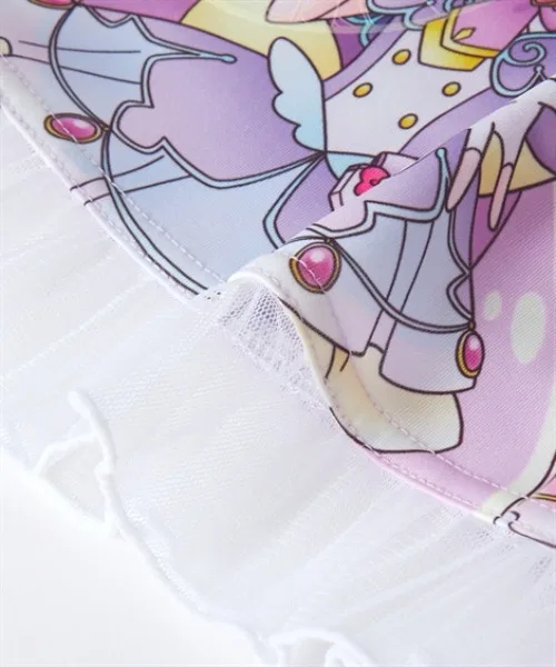 Детская светящаяся пижама для девочек с принтом PreCure All Stars, комплект с кольцом QUNTSTYLE, Lavender — фото 4