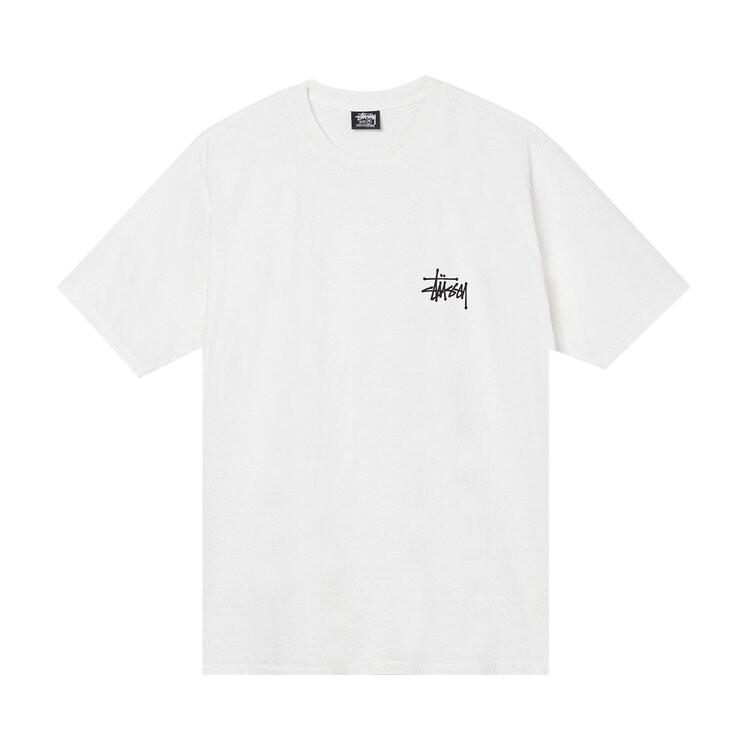 

Футболка Stussy Basic Pigment Dyed Tee 'Natural', белый